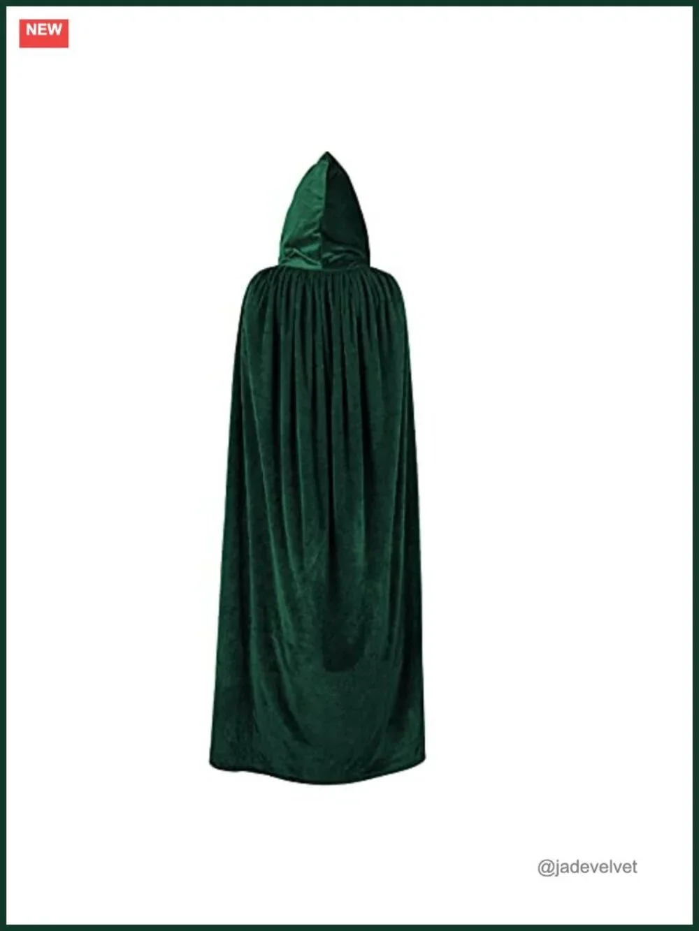 Unisex Hooded Velvet Cloak Robe Cape Halloween Cosplay Costume